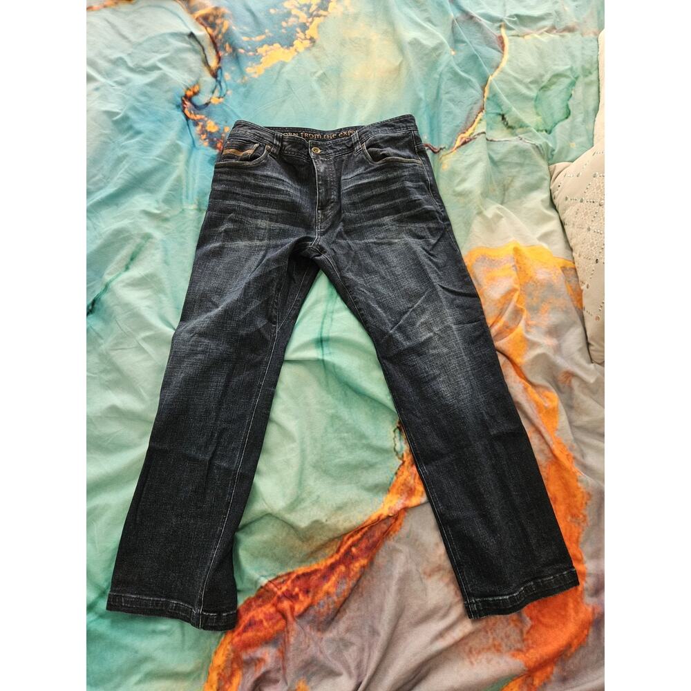 Prana Jeans Mens 35x30 Blue Denim Outdoor Casual Pockets Hiking